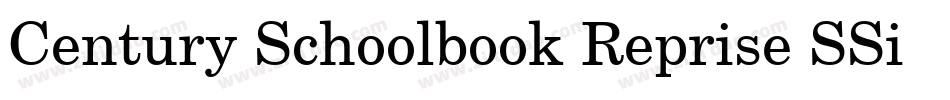 Century Schoolbook Reprise SSi字体转换